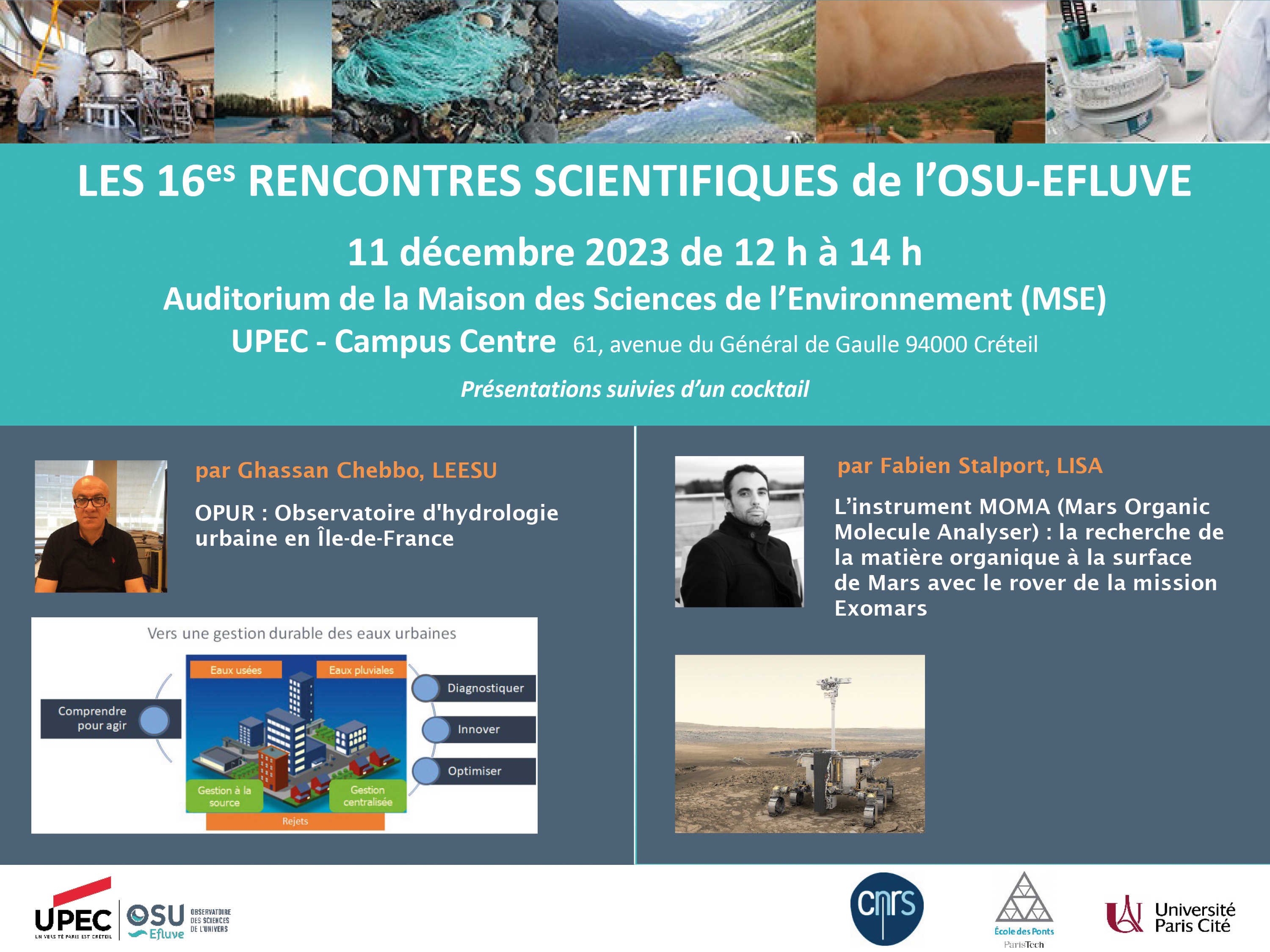 16es rencontres scientifiques OSU-EFLUVE