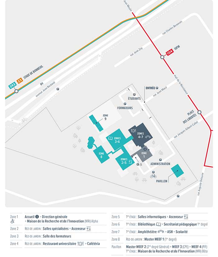 Carte Campus de Bonneuil