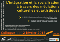 Colloque L'intégration et la socialisation à travers des médiations culturelles et artistiques