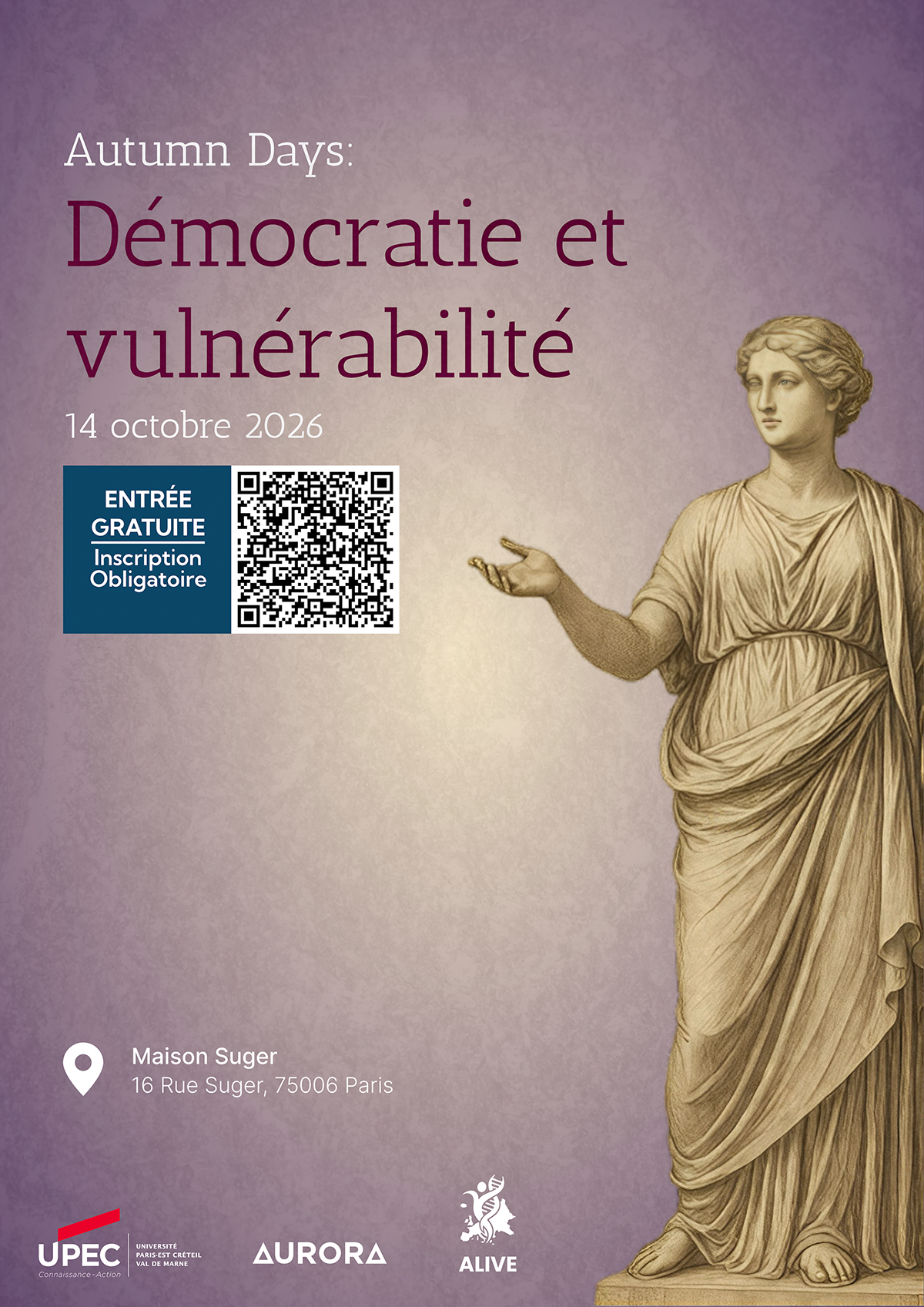 Autumn Days - Séminaire "démocratie et vulnérabilité" 14 octobre 2026