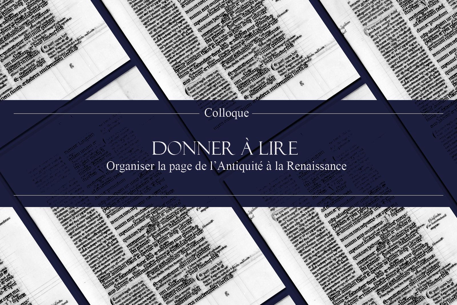 Colloque Donner à lire