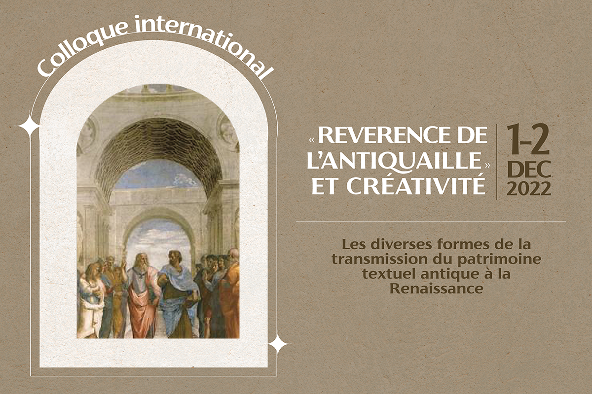 colloque reverence de l'antiquité