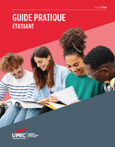 Couverture du guide pratique étudiant - UPEC