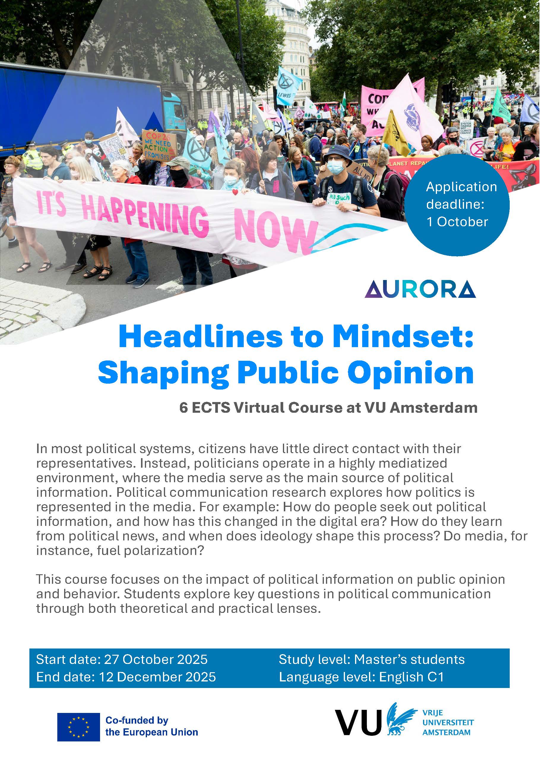 Headlines to Mindset flyer