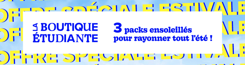 Boutique étudiante : découvrez l'offre estivale