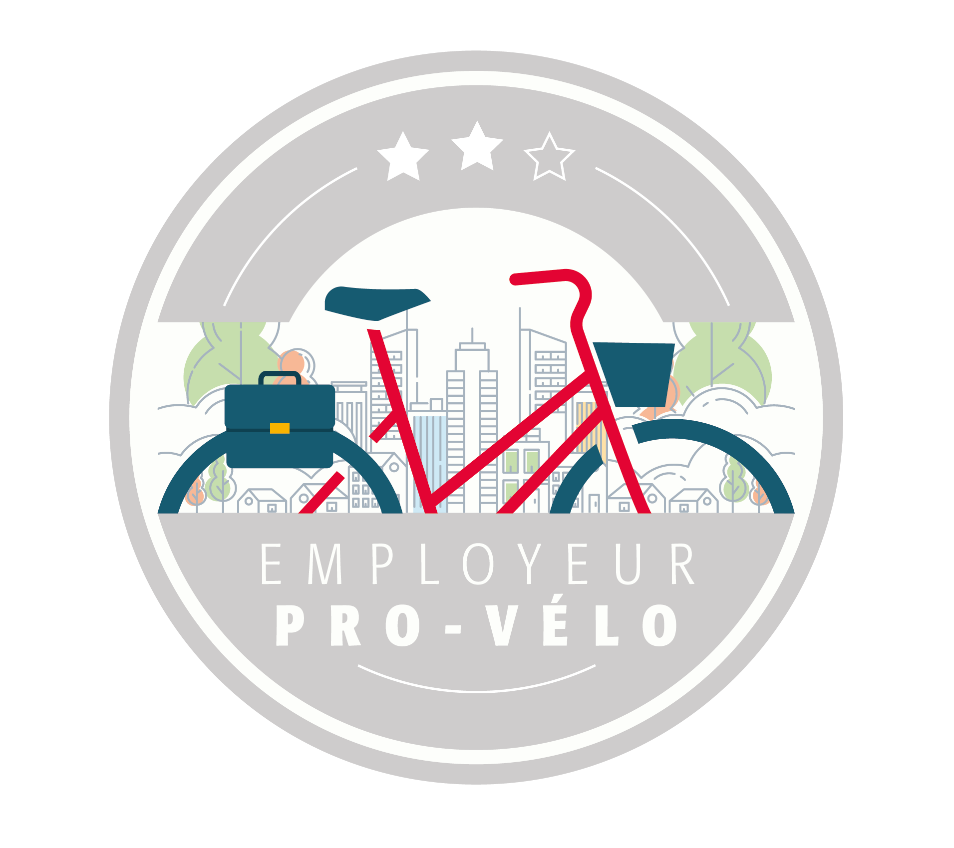 Logo Employeur Pro-Velo niveau ARGENT