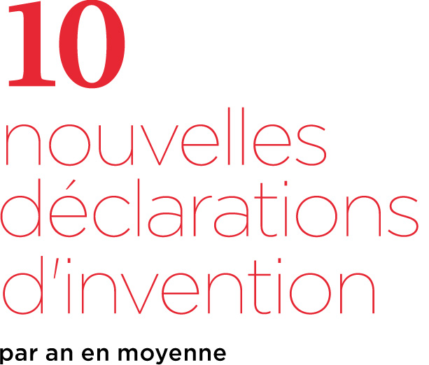 UPEC - 10 nouvelles déclarations d'invention par an en moyenne