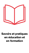 Picto et titre savoirs et pratiques en éducation et en formation