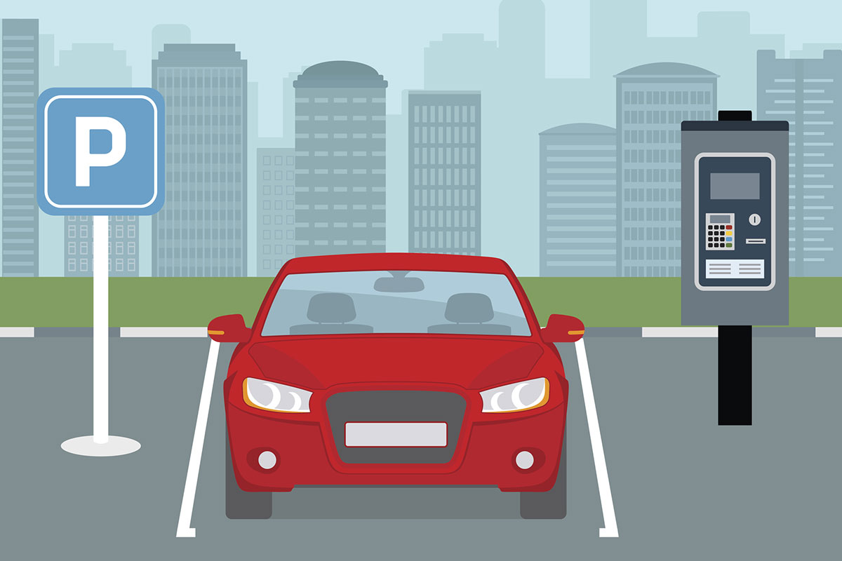 Флэт иллюстрации Bad parking