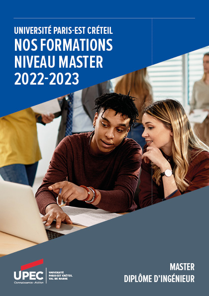 Couverture de la brochure niveau master 2022-23