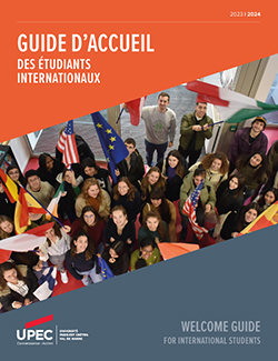 Couverture du Guide d'accueil des étudiants internationaux