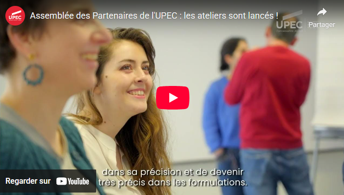 Video assemblée des partenaire Youtube UPEC